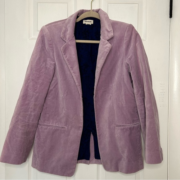 Zadig & Voltaire Volly Velours Open Front Blazer - Picture 4 of 15